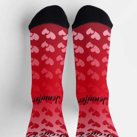 Valentinstag des Herzens Socken (Oben)