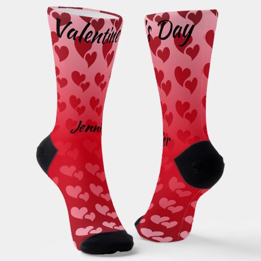 Valentinstag des Herzens Socken (Gewinkelt)
