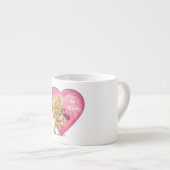 Valentinstag des Hühners Espressotasse (Vorderseite Rechts)