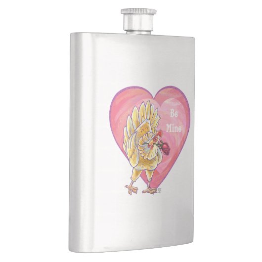 Valentinstag des Hühners Flachmann (Rechts)