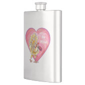 Valentinstag des Hühners Flachmann (Links)