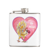 Valentinstag des Hühners Flachmann (Vorderseite)