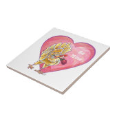 Valentinstag des Hühners Fliese (Seite)