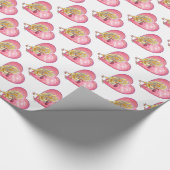 Valentinstag des Hühners Geschenkpapier (Ecke)