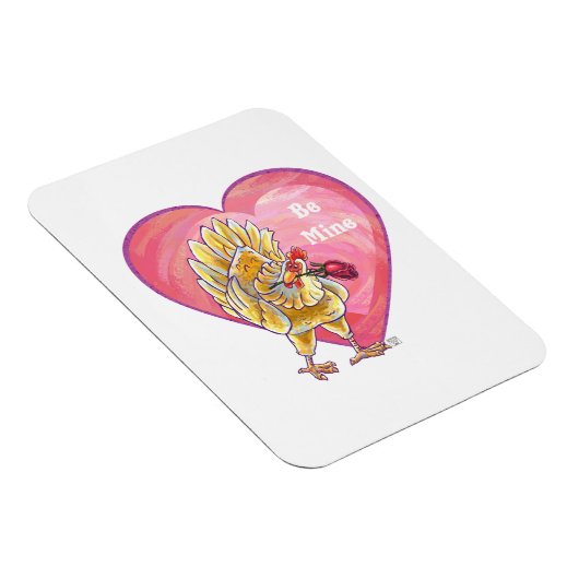 Valentinstag des Hühners Magnet (Rechte Seite)