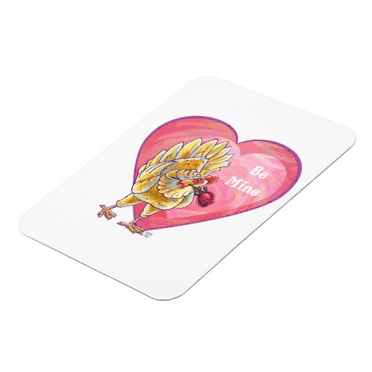 Valentinstag des Hühners Magnet (Linke Seite)