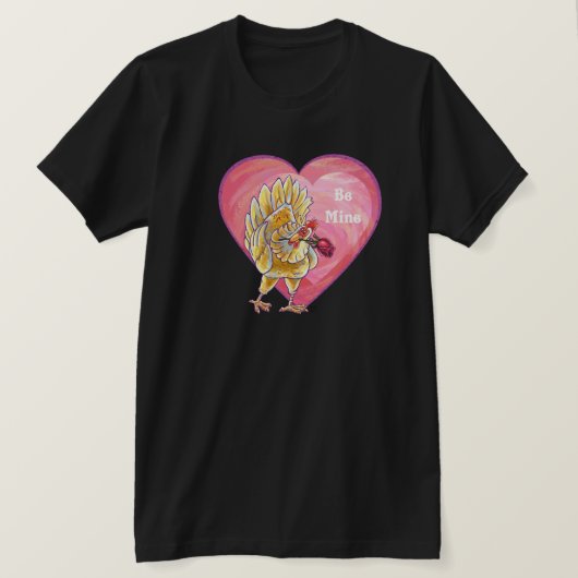 Valentinstag des Hühners T-Shirt (Design vorne)