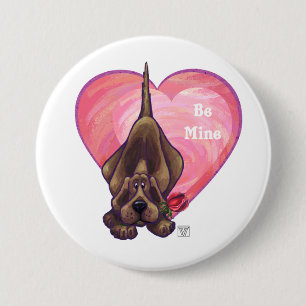 Valentinstag des Hundes Button
