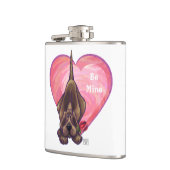 Valentinstag des Hundes Flachmann (Links)