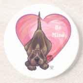 Valentinstag des Hundes Getränkeuntersetzer (Vorne)