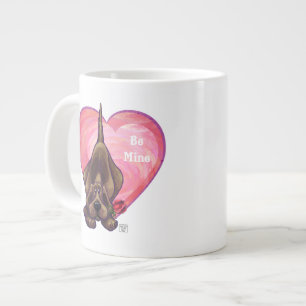 Valentinstag des Hundes Jumbo-Tasse