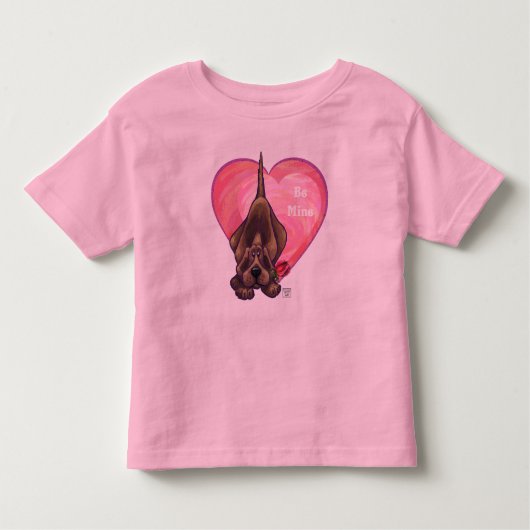 Valentinstag des Hundes Kleinkind T-shirt (Vorderseite)