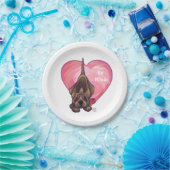 Valentinstag des Hundes Pappteller (Party)