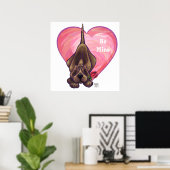 Valentinstag des Hundes Poster (Heimbüro)