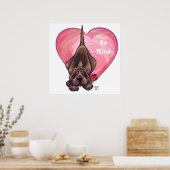Valentinstag des Hundes Poster (Küche)