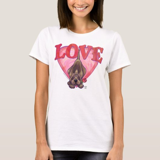 Valentinstag des Hundes T-Shirt (Vorderseite)