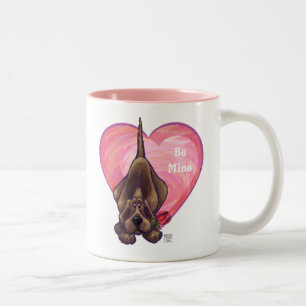 Valentinstag des Hundes Zweifarbige Tasse