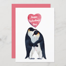 Valentinstag des Kaisers Pinguins Karte