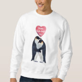 Valentinstag des Kaisers Pinguins Sweatshirt (Vorderseite)