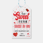 Valentinstag des Lehrers Geschenkanhänger (Vorderseite)