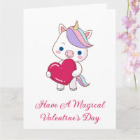 Valentinstag des magischen Einhorns