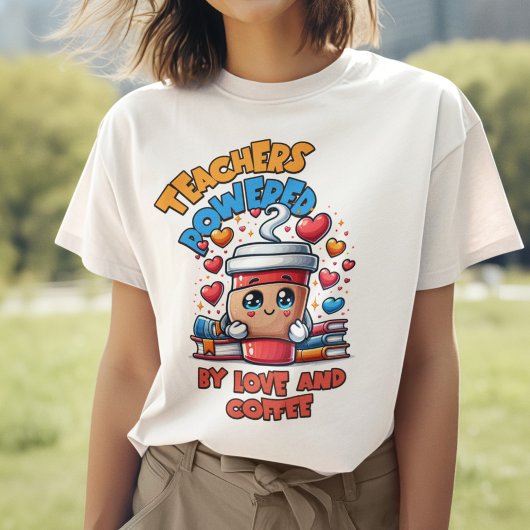 Valentinstag des niedlichen Cartoon Lehrerin T-Shirt