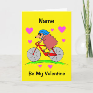 Valentinstag des niedlichen Igels Karte