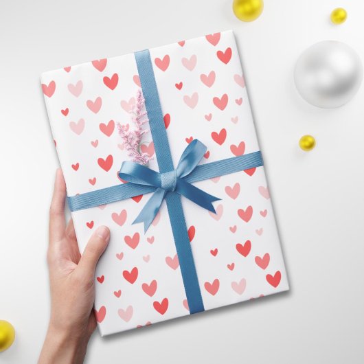 Valentinstag des niedlichen Roten Herzens Geschenkpapier