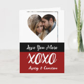 Valentinstag des personalisierten Fotos Karte (Vorderseite)