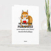 Valentinstag des personalisierten Fotos Karte (Rückseite)