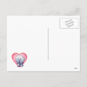 Valentinstag des Polarbären Feiertagspostkarte (Rückseite)