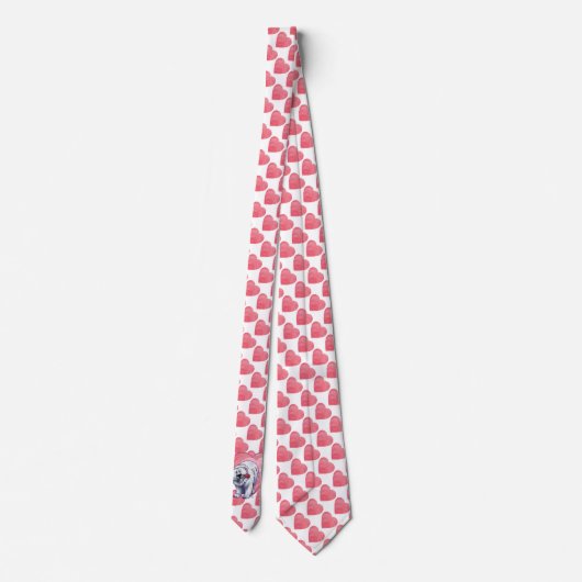 Valentinstag des Polarbären Krawatte (Rückseite)