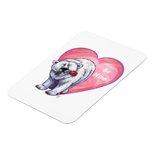 Valentinstag des Polarbären Magnet (Linke Seite)