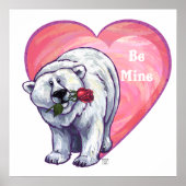 Valentinstag des Polarbären Poster (Vorne)