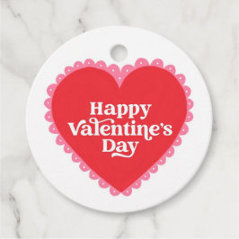 Valentinstag des Roten Herzens Geschenkanhänger