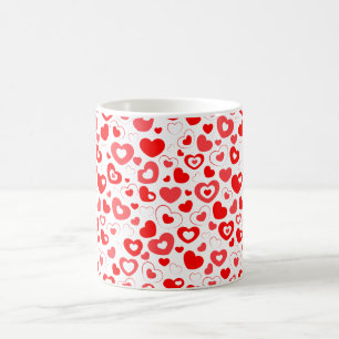 Valentinstag des Roten Herzens Kaffeetasse
