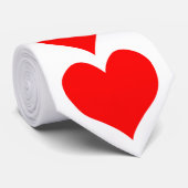 Valentinstag des roten Herzens Krawatte (Gerollt)