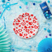 Valentinstag des Roten Herzens Pappteller (Party)