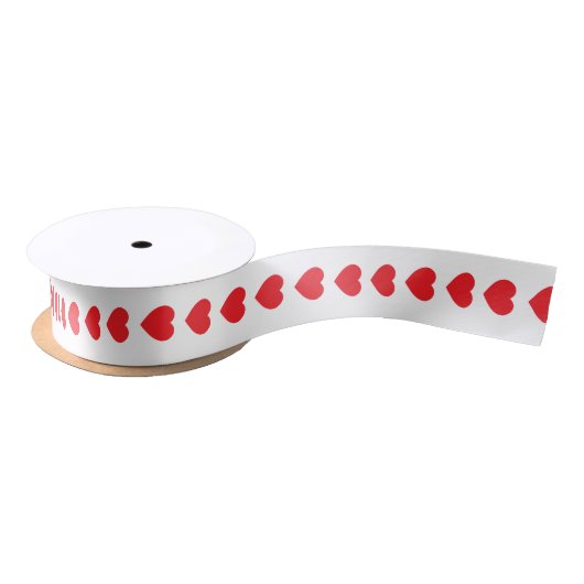 Valentinstag des Roten Herzens Satinband (Spule)