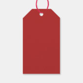 Valentinstag des Roten und Weißen Herzens Geschenkanhänger (Rückseite)