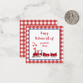 Valentinstag des Roten Zuges Mitteilungskarte (Vorderseite/Rückseite Beispiel)