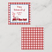 Valentinstag des Roten Zuges Mitteilungskarte (Vorne/Hinten)
