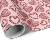Valentinstag des süßen Herzens Geschenkpapier (Rolleneckpunkt)