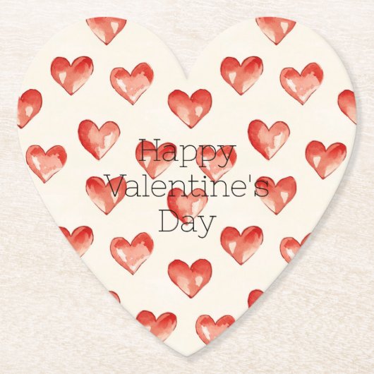 Valentinstag des Süßen Herzens Untersetzer (Vorderseite)