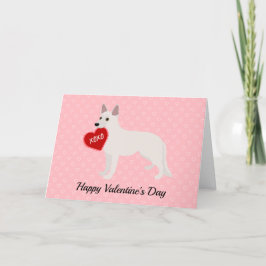 Valentinstag des Weißen Hirten Feiertagskarte