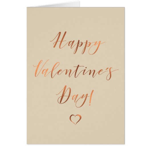 Valentinstag-Design aus Kupfer (Vorne)