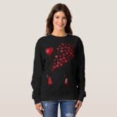 Valentinstag-Design Frauen Sweatshirt (Vorne ganz)