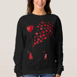 Valentinstag-Design Frauen Sweatshirt