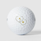 Valentinstag Designgeschenk Golfball (Vorderseite)