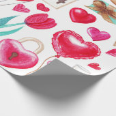 Valentinstag-Designs Geschenkpapier (Ecke)
